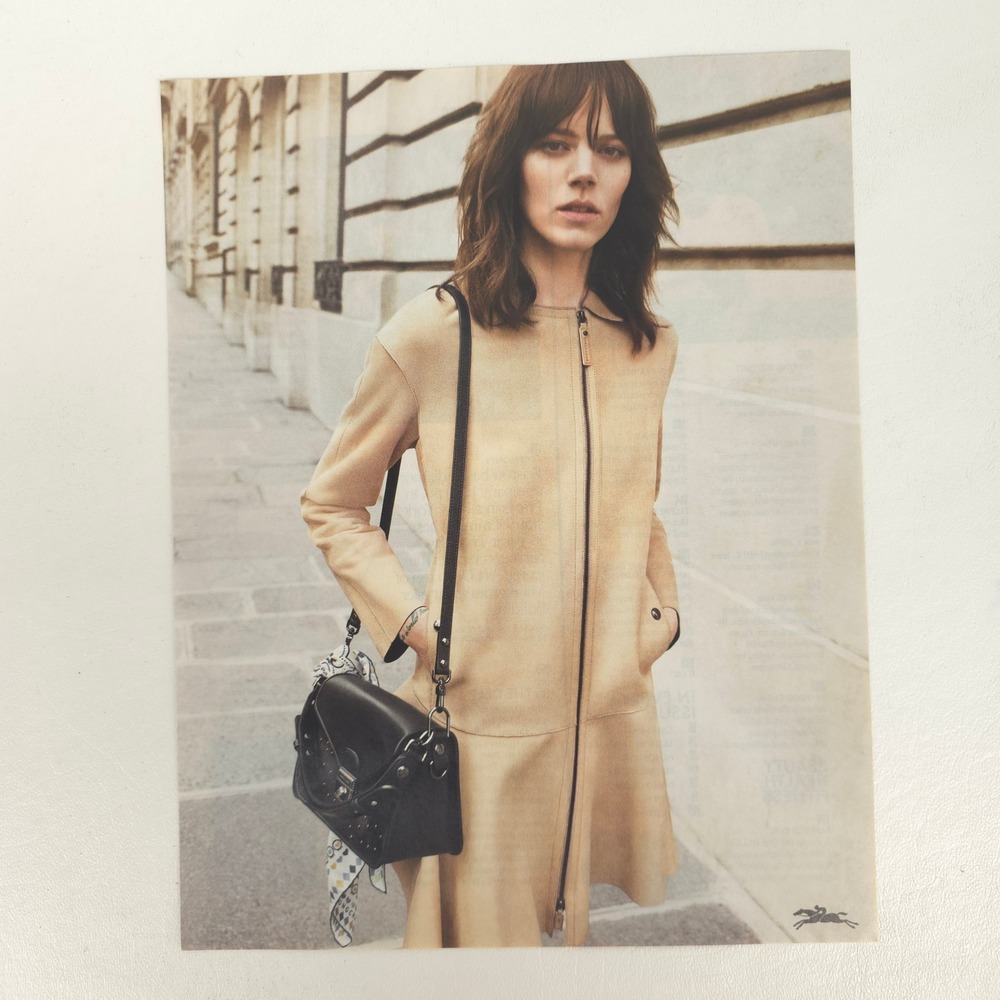 Longchamp Freja Beha Erichsen Print Ad Mademoiselle Handbag Closet Decor Art